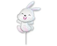 Foil balloon 14" FX - Bunny,  unpacked (flat)